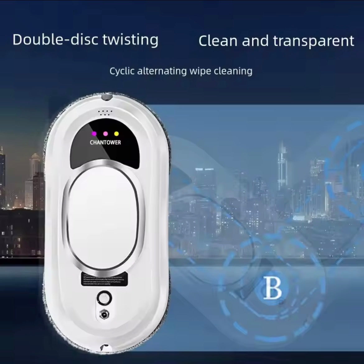 Automatic Glass Cleaner with Smart Navigation