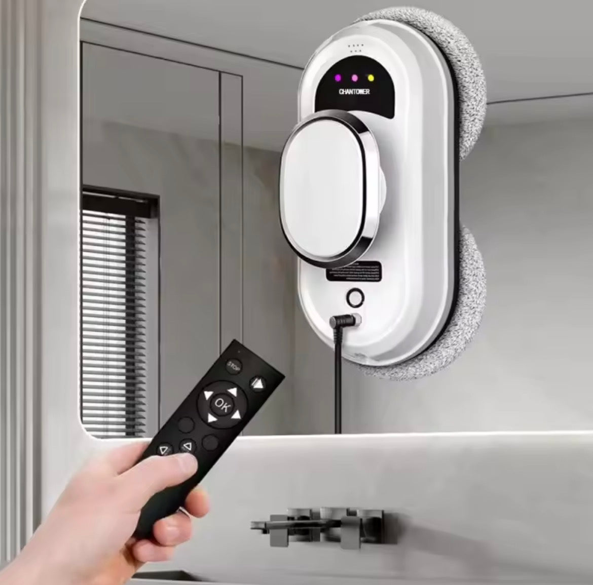 Automatic Glass Cleaner with Smart Navigation